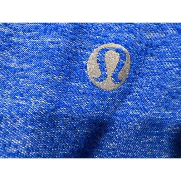 Lululemon Pace Pusher Womens Stretch 1/4 Zip Blue Pockets Pullover Sweatshirt 10 - Picture 9 of 10